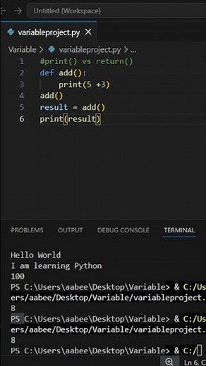print() vs return() 😵 | Python Function Secret Explained! 🐍