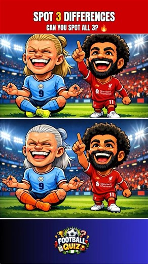 99% Can't Find ALL 3! 🔥 Haaland vs Salah #Shorts