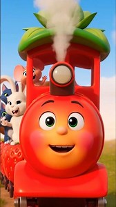 Fruit Train Animation 🚂🍓 | Learn Colors, Fruits & Animals for Kids