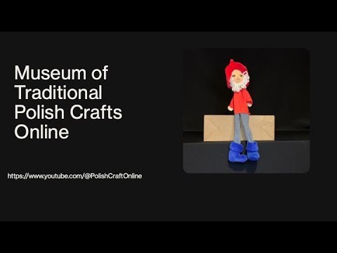 Toy stick puppet - red figure