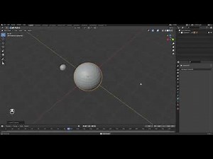 Satellite orbit animation in Blender.