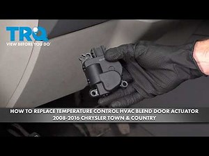 How to Replace Temperature Control HVAC Blend Door Actuator 2008-2016 Chrysler Town & Country