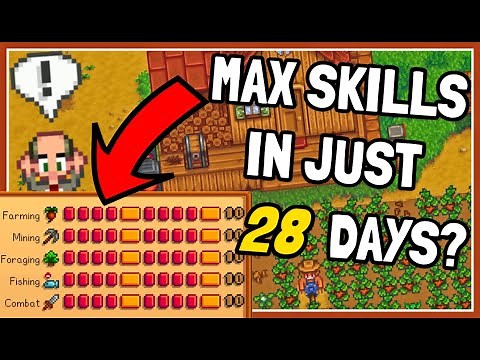 Can You MAX Every Skill Level in The FIRST Season Only!? - Stardew Valley