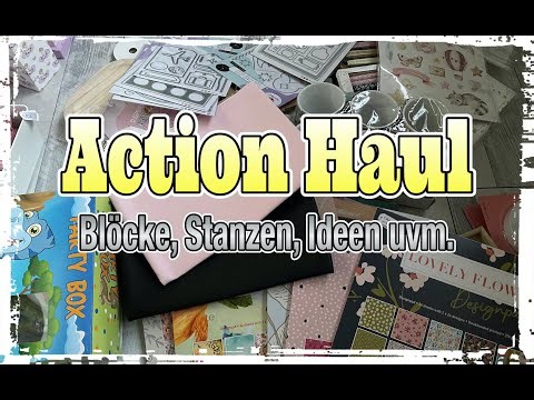 Action Haul (deutsch) neue Blöcke, neue Stanzen, viele Ideen, Scrapbook basteln mit Papier, DIY