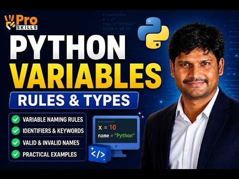 Python Variables & Variable Naming Rules Explained | Identifiers, Keywords & Hexadecimal