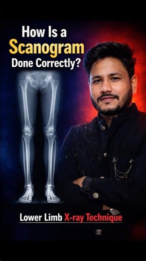 How Is a Lower Limb Scanogram Done Correctly? #shorts