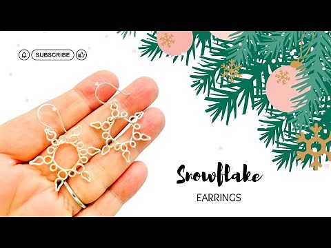 Christmas Jewelry Tutorial - DIY Wire Snowflakes
