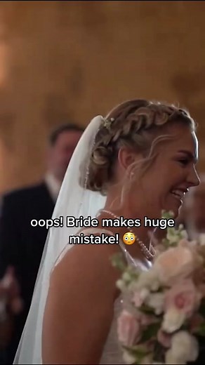Bride makes a huge mistake! 🤣 #wedding #bride #groom #weddingtiktok #greenscreenvideo