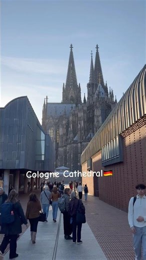 Majestic Cologne Cathedral: A Gothic Masterpiece in Germany 🇩🇪 #viral #shortvideo #travel #4k