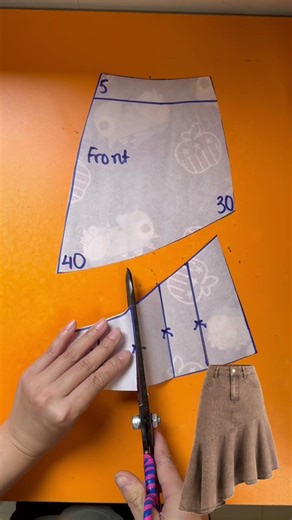 Flared Skirt Pattern Making Tutorial #sewing #diy #sewingtutorial