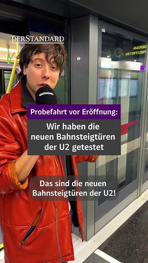 U2 Wien startet wieder: Automatisierte Bahnsteigtüren