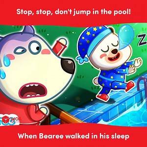 6K views · 64 reactions | Have you ever walked in your sleep?  #Wolfoo #kidscartoon | Wolfoo Kids Cartoon | Facebook