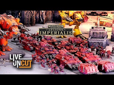 Legions Imperialis. Live and Uncut! Blood Angels vs Solar Auxilia. 1000pts