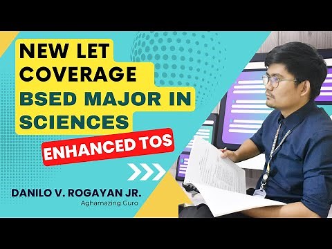 New LET Coverage for BSED Major in Sciences