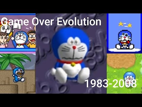 Evolution of Doraemon Death & Game Over Screen (1983-2008)