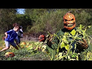 Pumpkin Man Surprise: Hilarious Pumpkin Patch Reactions!