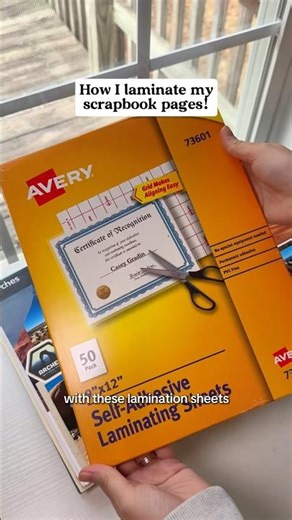 How to laminate your scrapbook and make it last!