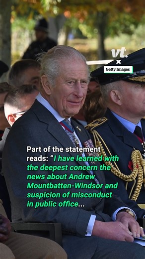 The King has issued a statement after this morning's arrest of Andrew Mountbatten-Windsor | VT