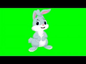 talking rabbit#green screen with fun