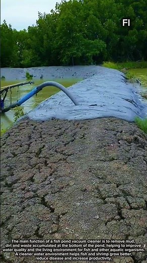 Sludge suction machine for fish pond