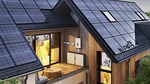 Smart home with solar energy and backup power system