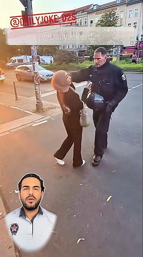 Police operation in Berlin: Unexpected reaction to young female demonstrator