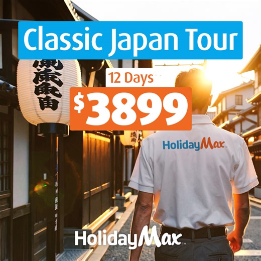 12 Day Classic Japan Tour All-Inclusive Luxury, with Flights. ✅ Ultra-modern Tokyo ✅ Ancient Temples ✅ Iconic Mount Fuji ✅ Vibrant Culture ✅ Culinary delights & more! Selling-out fast - hurry! - BOOK NOW! 1,000s of 5 Star Reviews ⭐⭐⭐⭐⭐ | HolidayMax