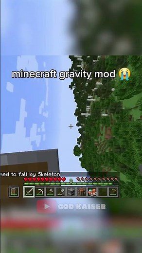 Minecraft Gravity Mod Is Insane! #minecraft #minecraftshorts