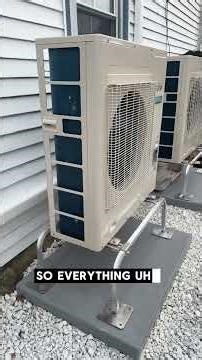 Fujitsu low temperature heat pump condenser installation