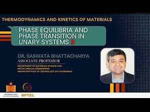 Phase equilibria and phase transition in unary systems 3 Video Lecture | Crash Course for Engineering Sciences - GATE Environmental Science