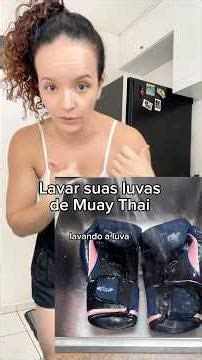 Como higienizar suas luvas de Muay Thai. #muaythai #treinofeminino #luvas