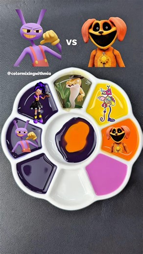 Poppy Playtime 5 VS Digital Circus Color Mixing #colors #poppyplaytime #satisfying #digitalcircus