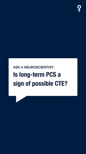 Chris Nowinski on Instagram: "This is a common question and the answer is no! PCS and CTE are entirely different. If you’re suffering from persistent post-concussion symptoms, hang in there and continue to seek treatment. I’ve been there and I know how tough it is, but remember, it will get better."