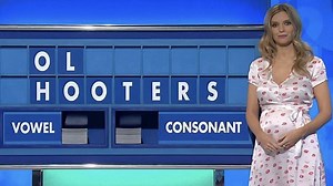 Pregnant Rachel Riley compares bump photos as her due date nears