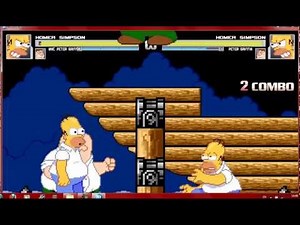 Mugen Homer Simpson and Peter Griffin vs Homer Simpson and Peter Griffin