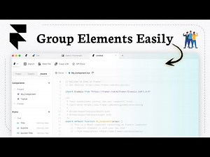 How to group elements in Framer (Easy Group Setup)