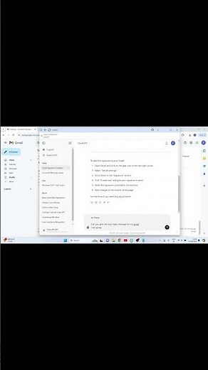Quick Out of Office Auto-Reply in Gmail Using AI! 💼