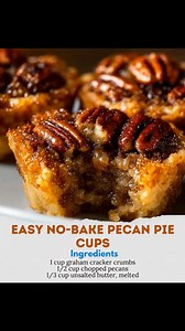 145K views · 511 reactions | Easy No-Bake Pecan Pie Cups...