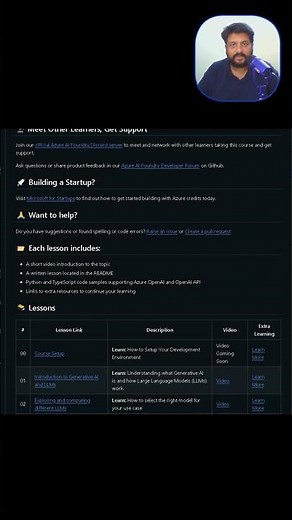 Microsoft Launches Free AI Course | Learn Generative AI on GitHub In Tamil #ai #genai #course #free
