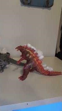 a battle of timelines: stop motion animation epsode 1 #godzilla #mechagodzilla