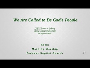 We Are Called to Be God's People
