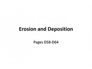 Erosion and Deposition - SlideServe