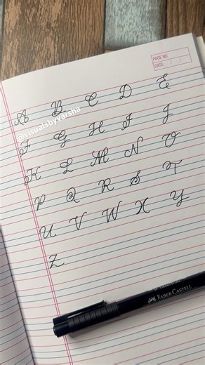 Stylish Cursive Writing A to Z ✨ | Beautiful Handwriting Alphabet #visualsbyvarsha #calligraphy