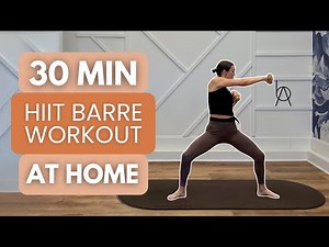 30 Minute AT HOME Barre Calorie Burning Workout 🔥 INTENSE