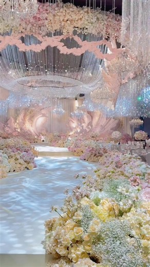 Enchanting Wedding Day: Crystal and Flower Romance