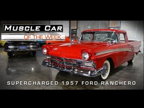 Supercharged 1957 Ford Ranchero Muscle Car Of The Week Video 15