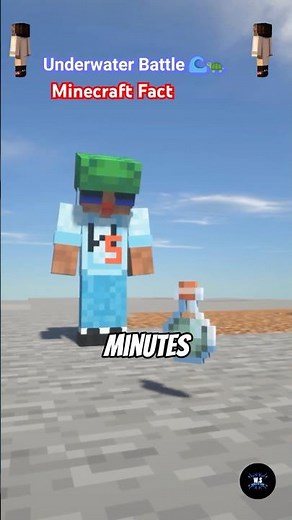 Minecraft Secret – 🐢 Turtle Shell vs Potion Underwater Showdown! #minecraft #minecraftfact