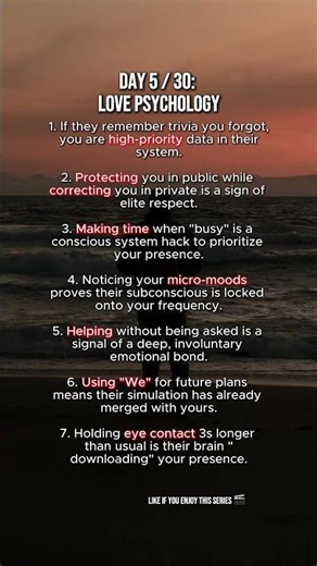 How to Read the Love Code (Day 5/30) 🗝️ #psychology