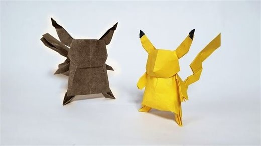 皮卡丘 - Origami Pikachu【折纸教程】