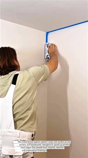 "Genius Wall Masking Tool You MUST Try! Perfect Tape Lines in Seconds – DIY Home Hack"